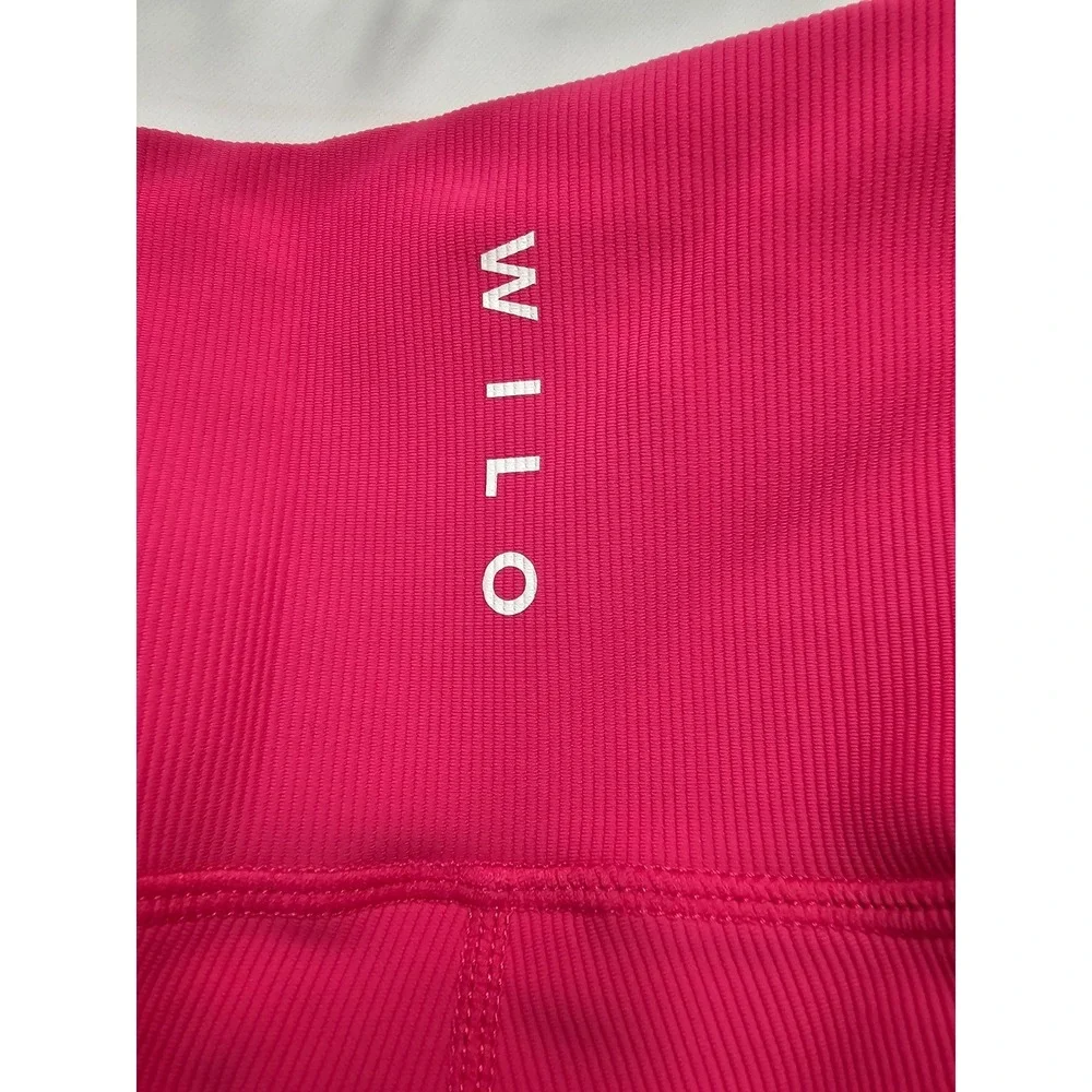 Wilo The Label Activewear ANKLE Leggings in Raspberry Pink Size M used excellent